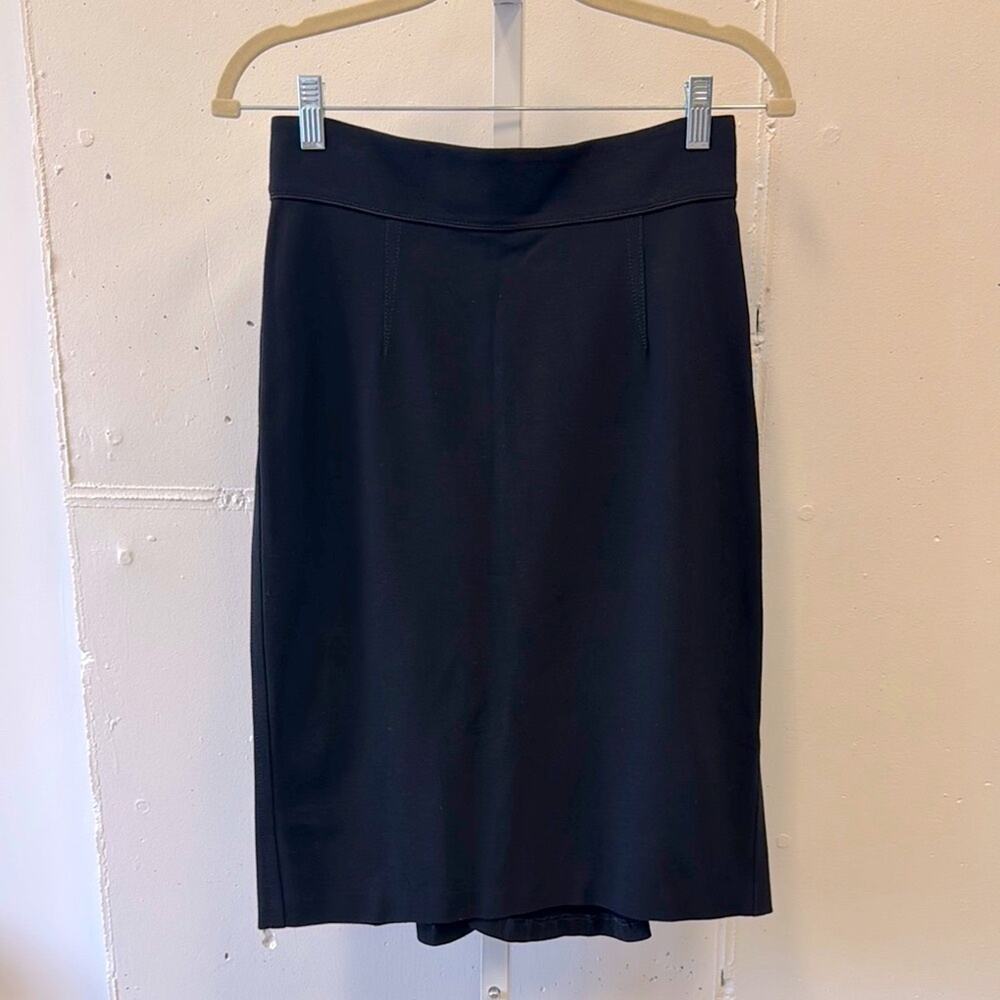Blumarine Classic‎ Black Pencil Skirt with Back Pleats